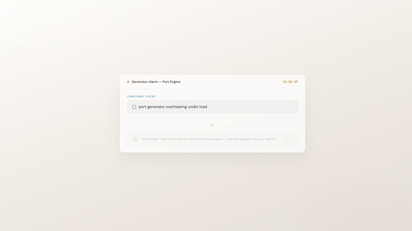 Yacht maintenance software problems — when crews bypass the PMS for WhatsApp at 2am, structured search versus informal messaging